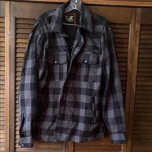 Moto Men’s Motorcycle Plaid Jacket